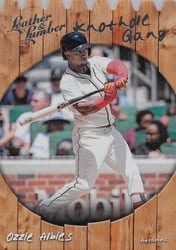 2019 Panini Leather & Lumber Knothole Gang Ozzie Albies #KHG-3 card