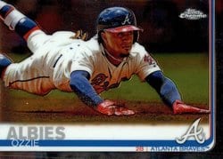 2019 Topps Chrome Base Set Ozzie Albies #57 card