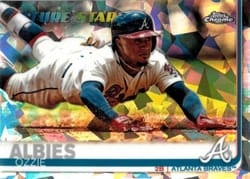 2019 Topps Chrome Sapphire Edition Base Set Ozzie Albies #561 card