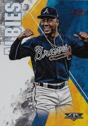 2019 Topps Fire Base Set Ozzie Albies #17 card