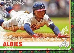 2019 Topps Holiday Base Set Ozzie Albies #HW113 card