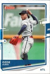 2020 Donruss Base Set Ozzie Albies #64 card
