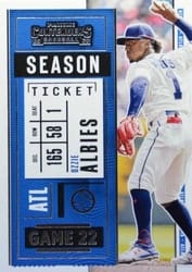 2020 Panini Contenders Base Set Ozzie Albies #31 card