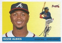 2020 Topps Archives Base Set Ozzie Albies #57 card