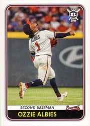 2020 Topps Big League Base Set Ozzie Albies #54 card