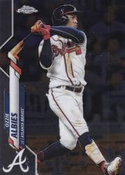2020 Topps Chrome Base Set Ozzie Albies #62 card