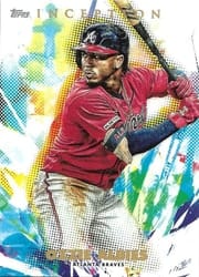 2020 Topps Inception Base Set Ozzie Albies #99 card