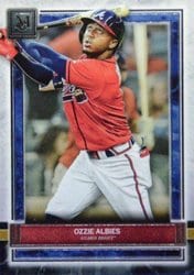 2020 Topps Museum Collection Base Set Ozzie Albies #43 card