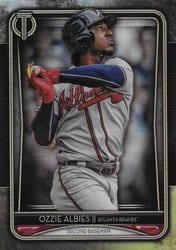 2020 Topps Tribute Base Set Ozzie Albies #43 card