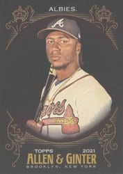 2021 Topps Allen & Ginter X Base Set Ozzie Albies #43 card