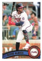 2021 Topps Archives Base Set Ozzie Albies #252 card