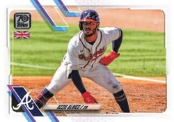 2021 Topps UK Edition Base Set Ozzie Albies #24 card