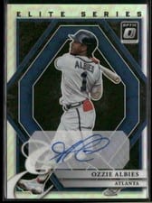 2022 Donruss Optic The Elite Series Signatures Ozzie Albies #ESS-OA card