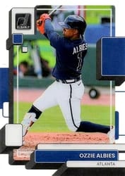 2022 Panini Chronicles Clearly Donruss Ozzie Albies #38 card