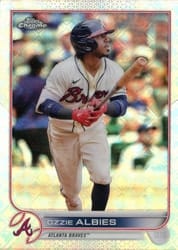 2022 Topps Chrome Logofractor Edition Base Set Ozzie Albies #83 card