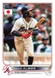 2022 Topps Japan Edition Base Set Ozzie Albies #77 card