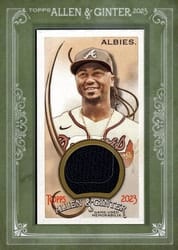 2023 Topps Allen & Ginter Framed Mini Relics Ozzie Albies #MFR-OA card