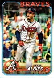 2024 Topps Chrome Logofractor Edition Base Set Ozzie Albies #9 card