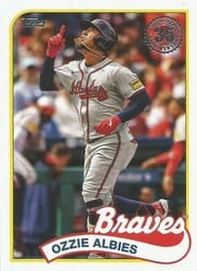 2024 Topps Update 1989 Topps Baseball 35th Anniversary Ozzie Albies #89US-2 card