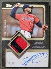 2025 Topps Update Autograph Patch Ozzie Albies #TFAP2-OA card