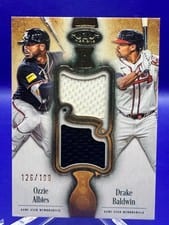 2026 Topps Tier One Dual Player Relics Ozzie Albies #DPR-AB card
