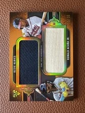 2024 Topps Triple Threads Dual Jumbo Relics Ozzie Albies / Ronald Acuña Jr. #DRJ-AA card