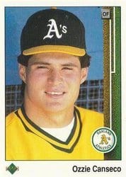 1989 Upper Deck Base Set Ozzie Canseco #756 card