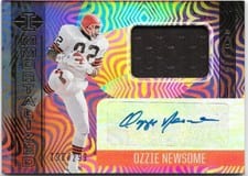 2021 Panini Illusions Immortalized Jersey Autographs Ozzie Newsome #IJ-ON card