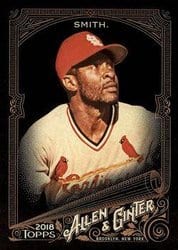 2018 Topps Allen & Ginter X Base Set Ozzie Smith #67 card
