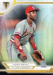 2018 Topps Triple Threads Base Set Ozzie Smith #89 card