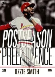 2018 Topps Update Postseason Preeminence Ozzie Smith #PO-5 card