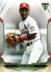 2019 Topps Triple Threads Base Set Ozzie Smith #83 card