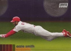 2020 Stadium Club Chrome Base Set Ozzie Smith #166 card