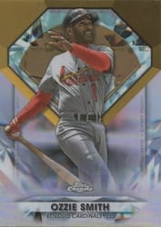2022 Topps Chrome Update Diamond Greats Die-Cuts Ozzie Smith #DGC-52 card