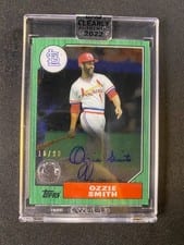 2022 Topps Clearly Authentic 1987 Topps Baseball Autographs Ozzie Smith #87TBA-OS card