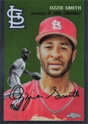 2023 Topps Chrome Platinum Anniversary Base Set Ozzie Smith #413 card