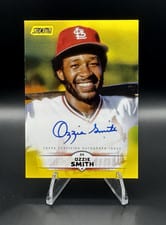 2025 Stadium Club Base Autographs Ozzie Smith #SCBA-OS card