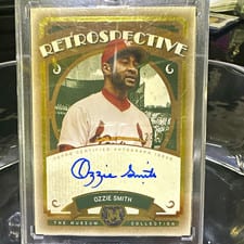 2025 Topps Museum Collection Retrospective Signatures Ozzie Smith #RS-OS card