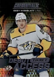 2025-26 Upper Deck Credentials Base Set Ozzy Wiesblatt #107 card
