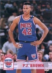 1993-94 Hoops Base Set P.J. Brown #369 card