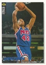 1995-96 Collector's Choice Base Set P.J. Brown #85 card