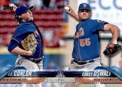 2018 Topps Update Base Set P.J. Conlon / Corey Oswalt #US13 card