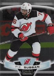 2019-20 O-Pee-Chee Platinum Base Set P.K. Subban #89 card