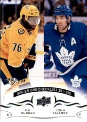 2018-19 Upper Deck Base Set P.K. Subban/John Tavares CL #449 card