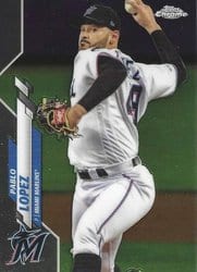 2020 Topps Chrome Base Set Pablo Lopez #152 card