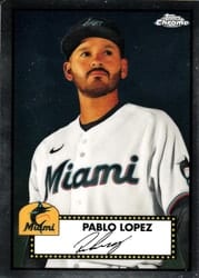2021 Topps Chrome Platinum Anniversary Base Set Pablo Lopez #352 card