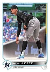 2022 Topps Base Set Pablo Lopez #644 card