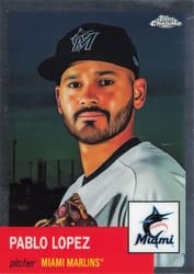 2022 Topps Chrome Platinum Anniversary Base Set Pablo Lopez #491 card