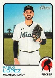 2022 Topps Heritage Base Set Pablo Lopez #467 card
