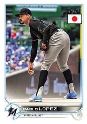 2022 Topps Japan Edition Base Set Pablo Lopez #174 card